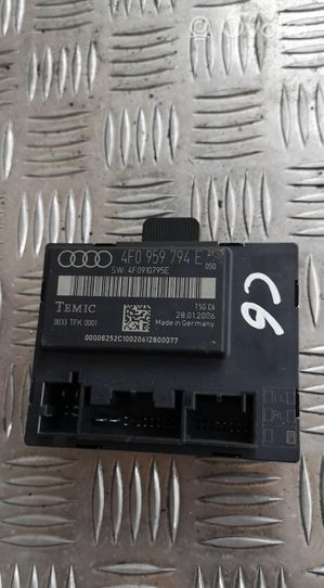 Audi A6 S6 C6 4F Unité de commande / module de verrouillage centralisé porte 