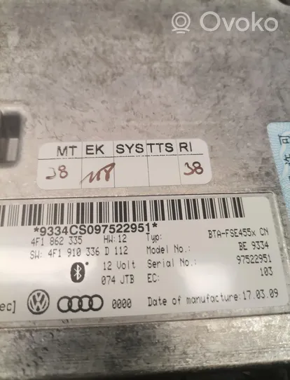 Audi A4 S4 B8 8K Bluetoothin ohjainlaite/moduuli 