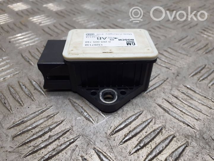 Opel Meriva B Capteur de vitesse de lacet d'accélération ESP 0265005748