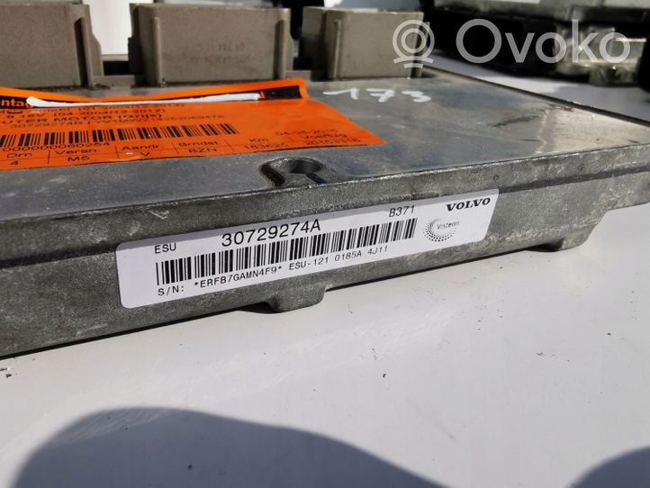 Volvo V50 Komputer / Sterownik ECU i komplet kluczy 30729274A--