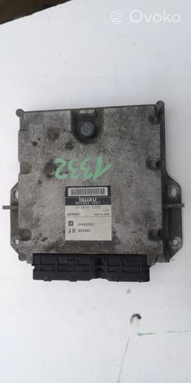 Opel Signum Komputer / Sterownik ECU i komplet kluczy 24452707-