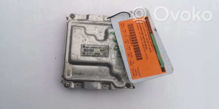 KIA Picanto Engine ECU kit and lock set 39111-03555