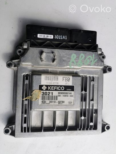 KIA Picanto Komputer / Sterownik ECU i komplet kluczy 39110-02FB0