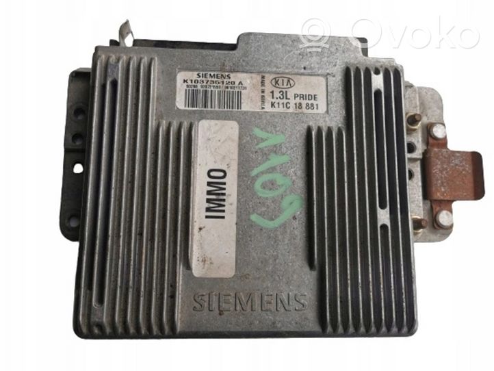 KIA Pride Komputer / Sterownik ECU i komplet kluczy K103735120A