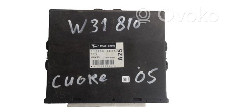 Daihatsu Cuore Kit calculateur ECU et verrouillage 89560-B2190