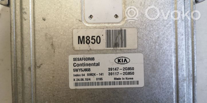KIA Sportage Kit centralina motore ECU e serratura 39147-2g850