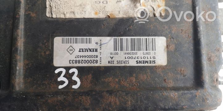 Renault Megane I Komputer / Sterownik ECU i komplet kluczy S110137001