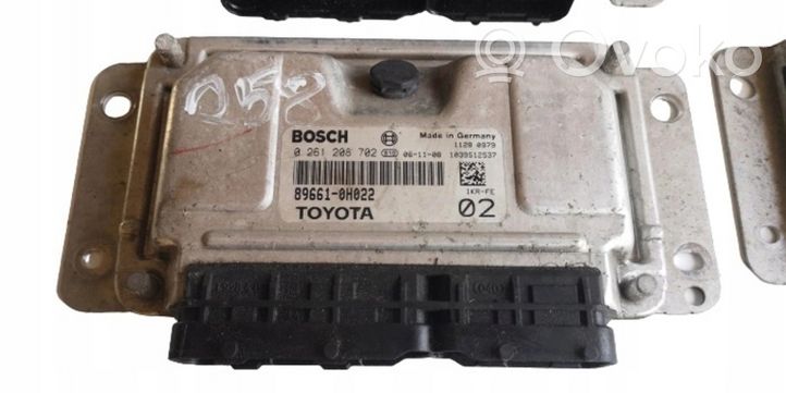 Toyota Aygo AB10 Kit centralina motore ECU e serratura 0261208702