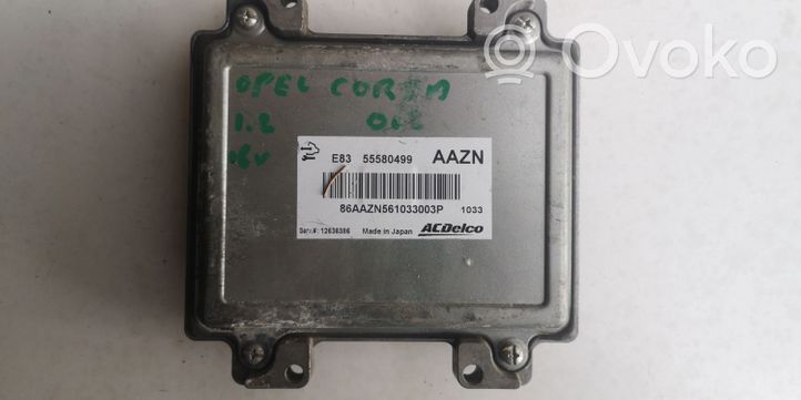 Opel Corsa A Komputer / Sterownik ECU i komplet kluczy 55580499AAZN