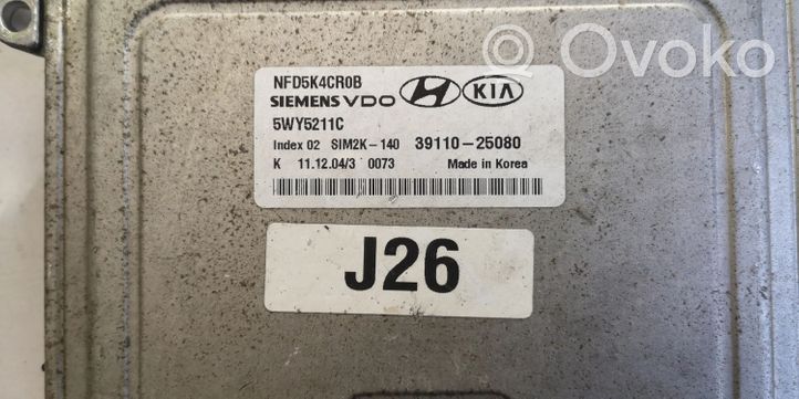 Hyundai Sonata DN8 Komputer / Sterownik ECU i komplet kluczy 39110-25080