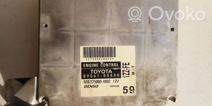 Toyota Avensis T270 Komputer / Sterownik ECU i komplet kluczy 89661-05590