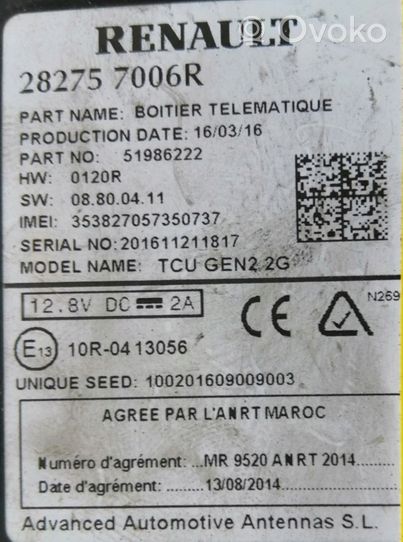 Renault Twingo III Komputer / Sterownik ECU i komplet kluczy 282757006R