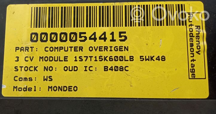Ford Mondeo MK I Äänikomentojen ohjainlaite 1S7T-15K600-LB