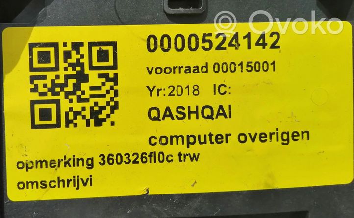 Nissan Qashqai Äänikomentojen ohjainlaite 360326FL0C