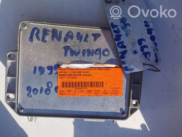 Renault Twingo III Komputer / Sterownik ECU i komplet kluczy 7700112836