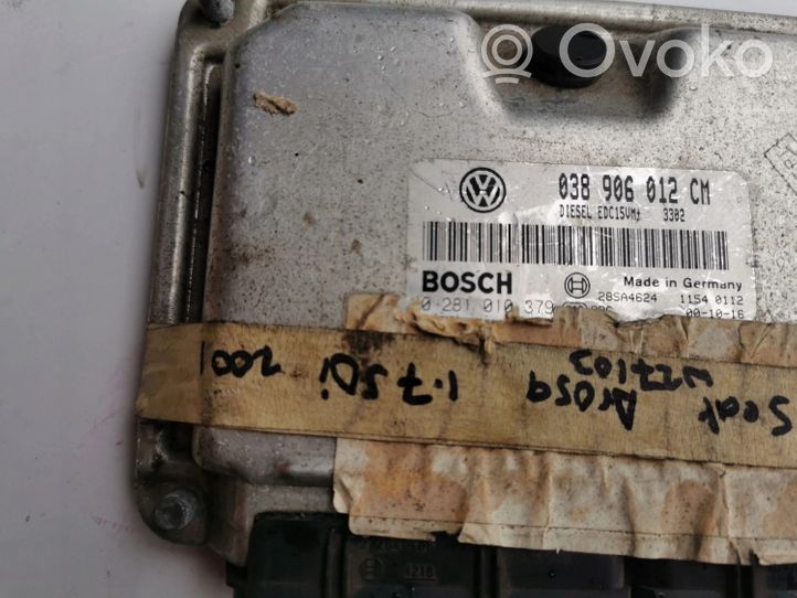 Seat Arosa Komputer / Sterownik ECU i komplet kluczy 0281010379