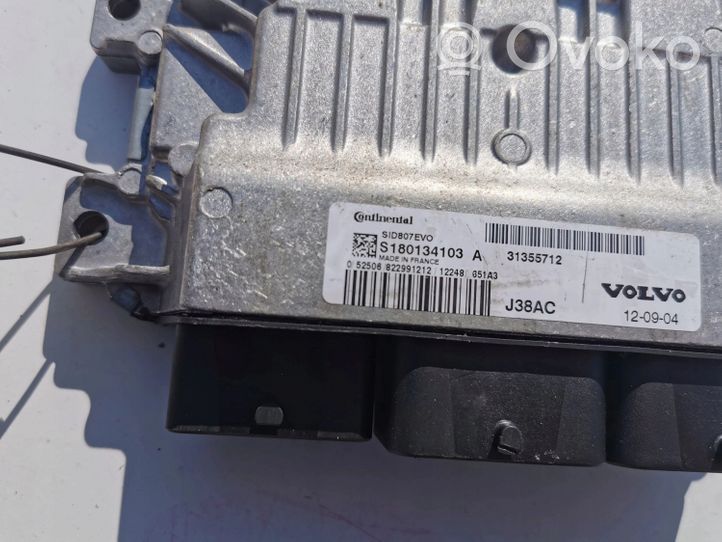 Volvo V40 Kit centralina motore ECU e serratura 31355712