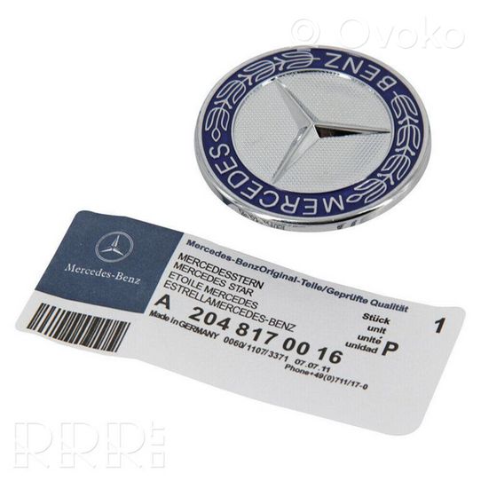Mercedes-Benz B W246 W242 Logo, emblème, badge A2048170016