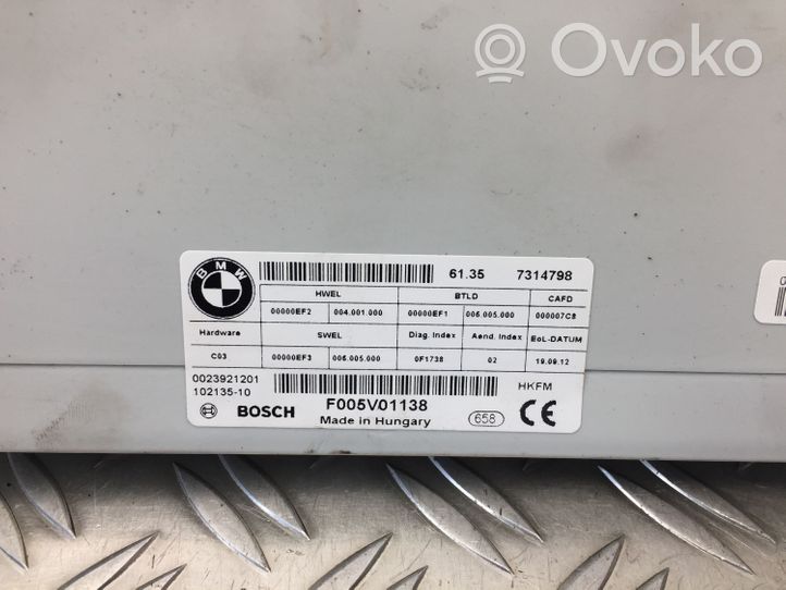 BMW 3 F30 F35 F31 Pompa / Siłownik klapy tylnej bagażnika / Komplet 7314798