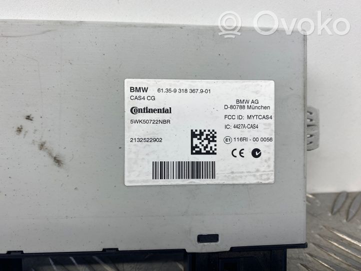 BMW 5 F10 F11 Unité de contrôle module CAS 9318367