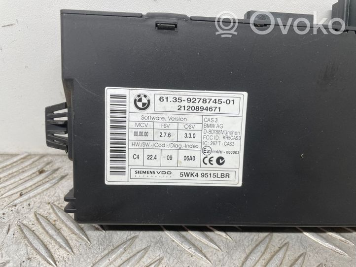 BMW 3 E92 E93 CAS control unit/module 9278745