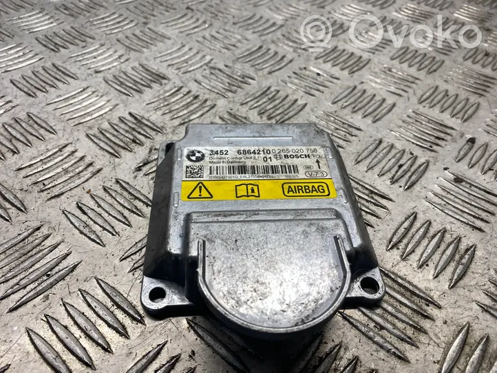 BMW 3 F30 F35 F31 Module de contrôle airbag 6864210