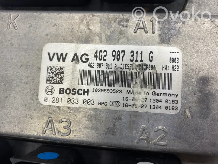 Audi A7 S7 4G Dzinēja vadības bloks 4G2907311G