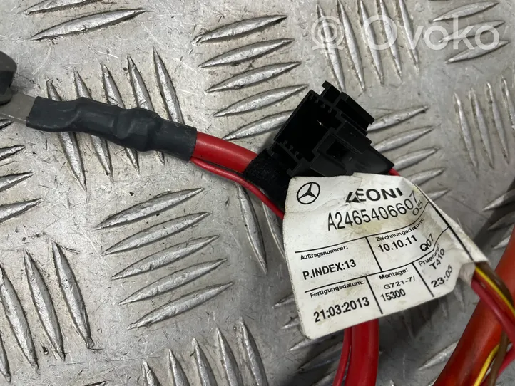 Mercedes-Benz A W176 Positive cable (battery) A2465406607