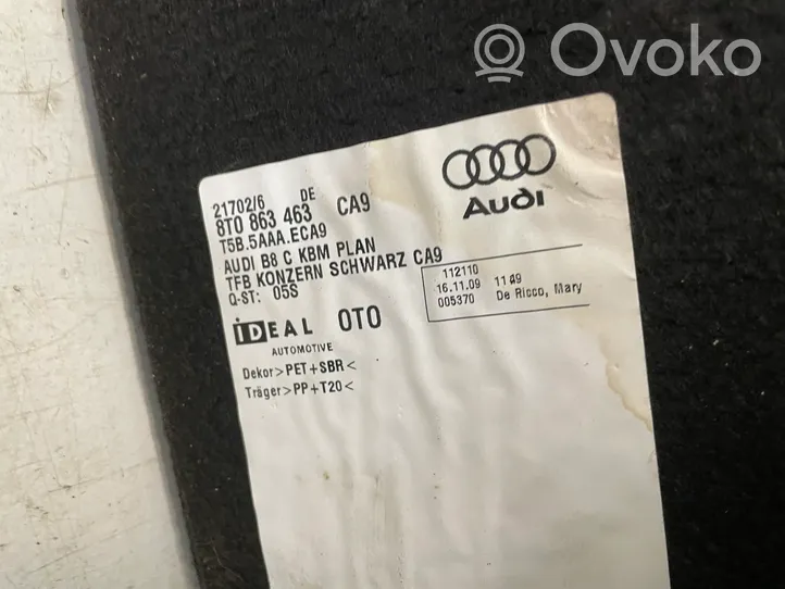 Audi A4 S4 B8 8K Tavaratilan pohjan tekstiilimatto 8T0863463