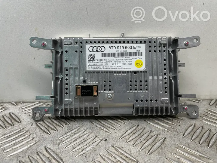 Audi A4 S4 B8 8K Monitori/näyttö/pieni näyttö 8T0919603E