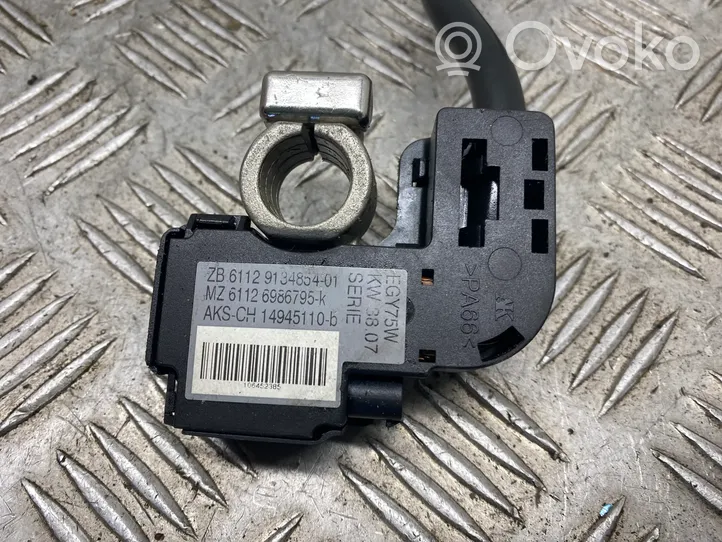 BMW 3 E90 E91 Câble négatif masse batterie 9134854