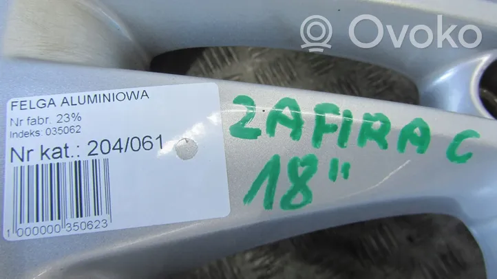 Opel Zafira C R18 alloy rim 