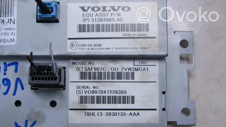 Volvo V60 Pantalla/monitor/visor 31382065AE