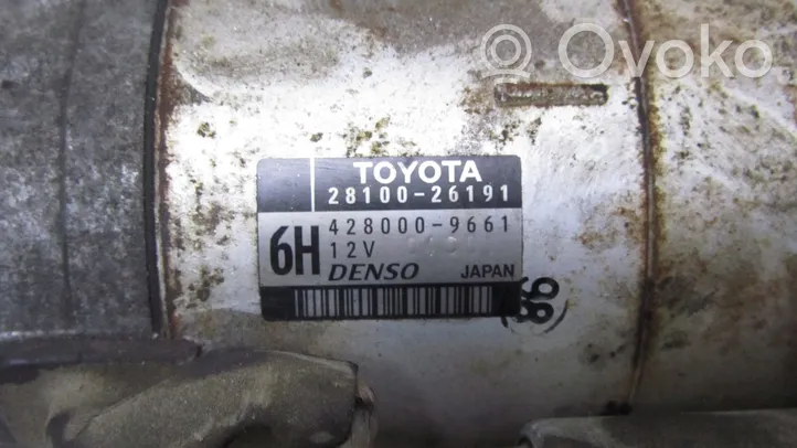 Toyota RAV 4 (XA40) Käynnistysmoottori 2810026191