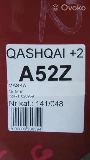 Nissan Qashqai+2 Couvercle, capot moteur 
