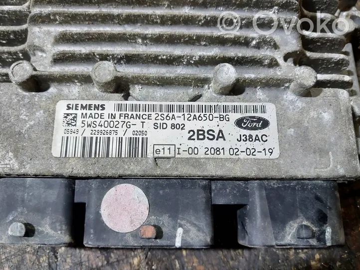 Ford Fiesta Moottorin ohjainlaite/moduuli 2S6A12A650BG