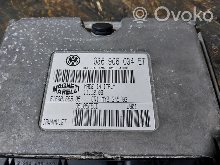 Skoda Fabia Mk1 (6Y) Komputer / Sterownik ECU silnika 036906034ET