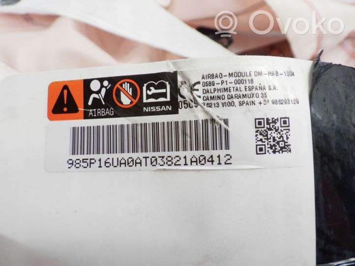 Nissan Qashqai J12 Airbag da tetto 985P16UA0A