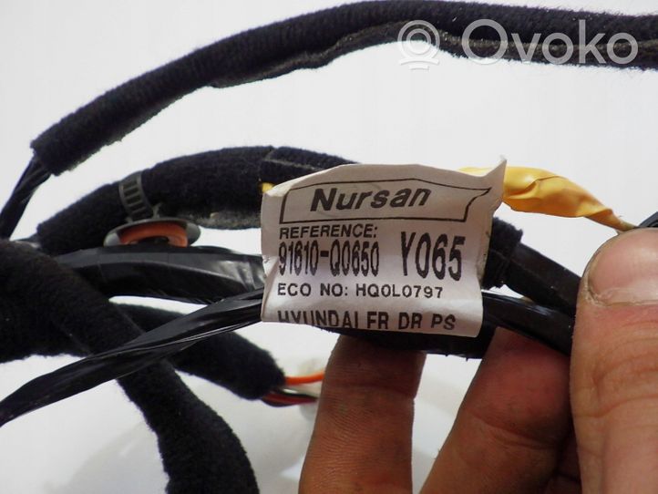 Hyundai i20 (BC3 BI3) Faisceau de câblage de porte avant 91610Q0650