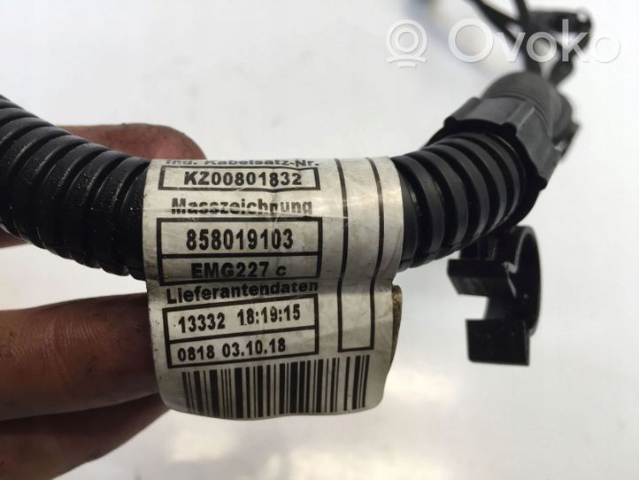 BMW 3 G20 G21 Faisceau de câblage pour moteur 858019203