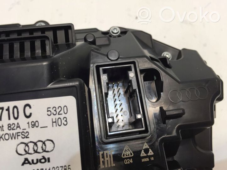 Audi A1 Tachimetro (quadro strumenti) 82A920710C