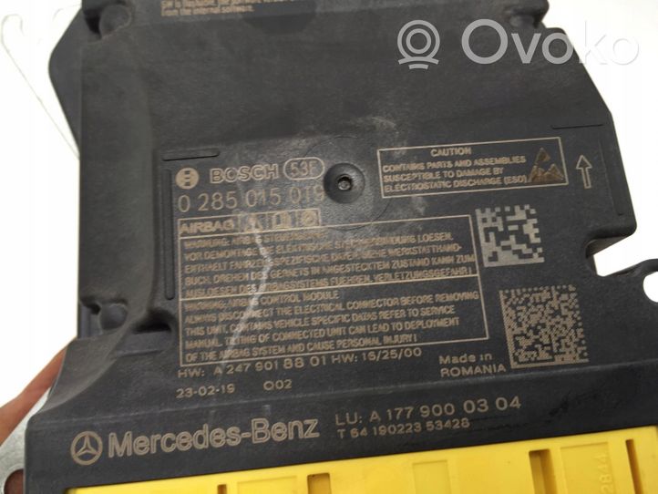 Mercedes-Benz B W247 Module de contrôle airbag A1779000304