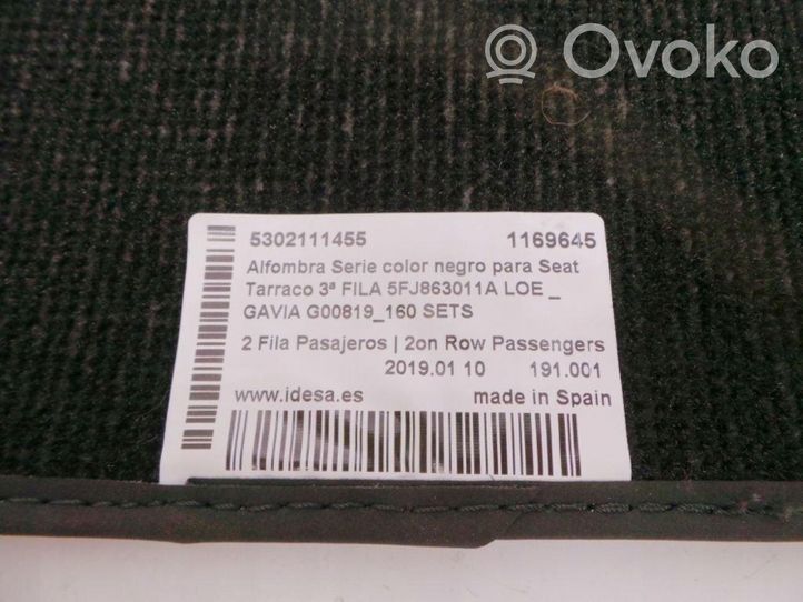 Seat Tarraco Takaistuintilan matto 5FJ863011