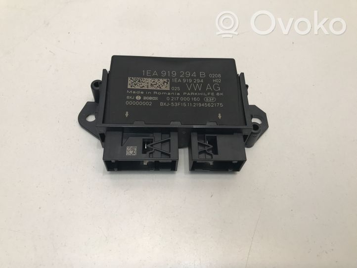 Volkswagen ID.3 Unité de commande, module PDC aide au stationnement 1EA919294B