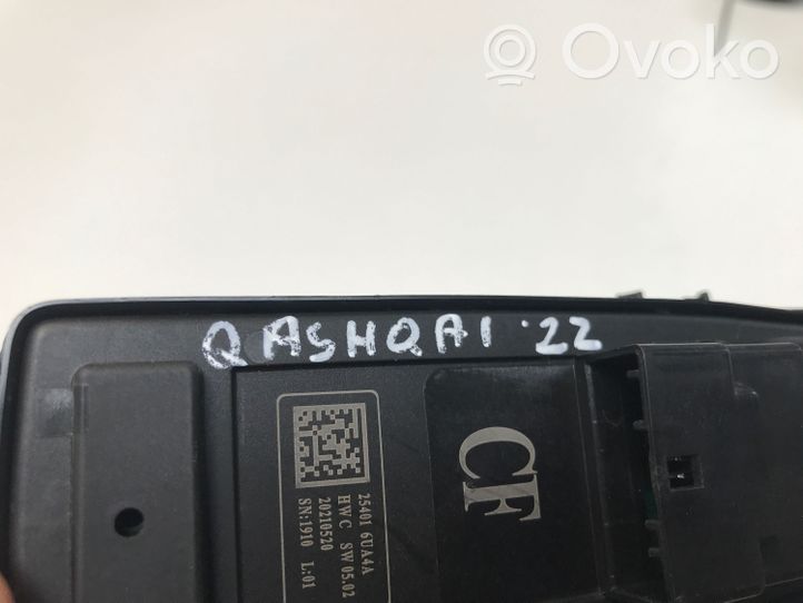 Nissan Qashqai J12 Interruttore di controllo dell’alzacristalli elettrico 254016UA4A