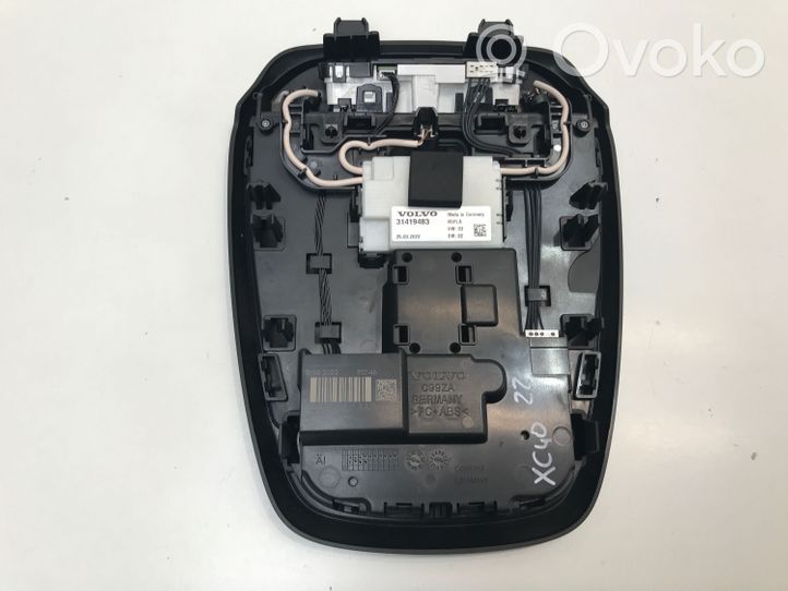 Volvo XC40 Rivestimento della console di illuminazione installata sul rivestimento del tetto 32366222