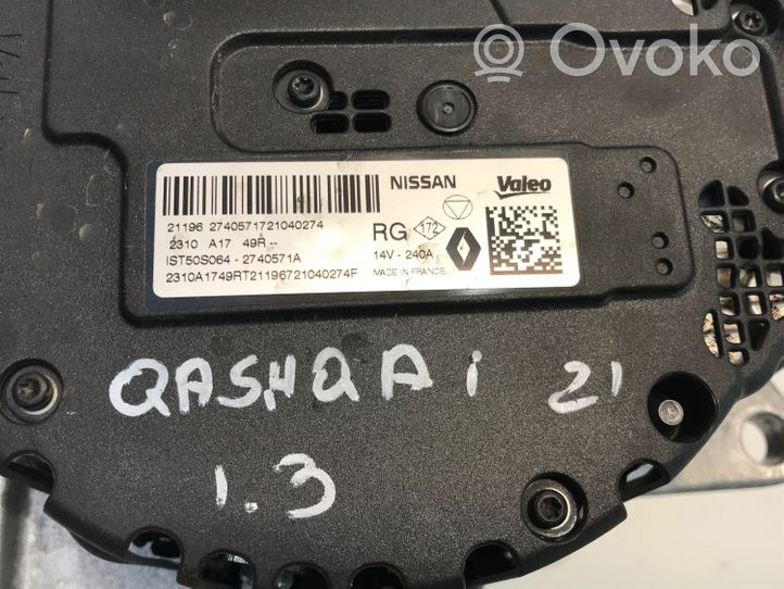 Nissan Qashqai J12 Générateur / alternateur 2310A1749R