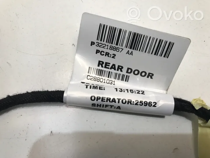 Volvo XC40 Wiązka przewodów drzwi tylnych / Przelotka 32218867