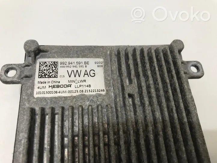 Volkswagen Golf VIII Modulo di controllo ballast LED 992941591B