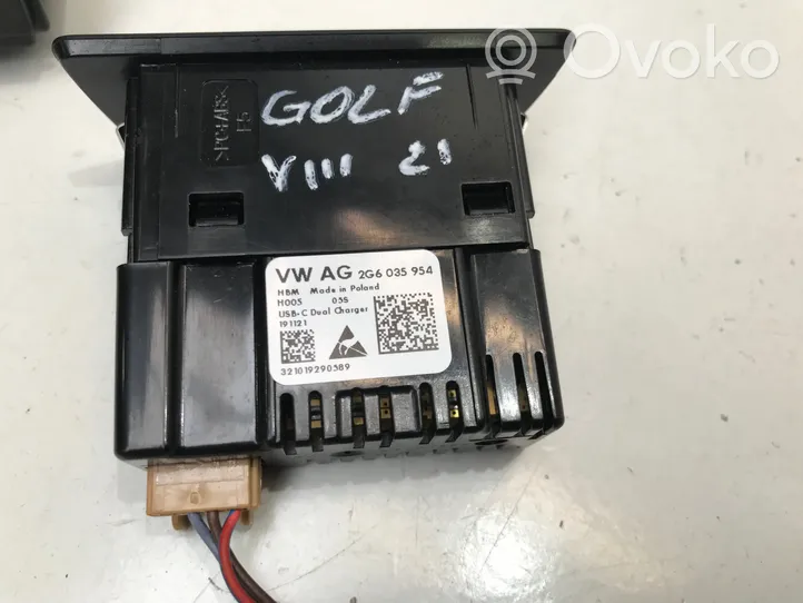 Volkswagen Golf VIII USB-pistokeliitin 2G6035954